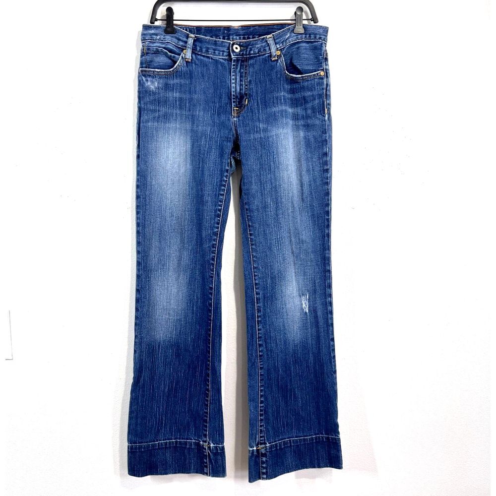 Vtg. RL Polo Jeans Company Womens 32x32‎ Relaxed Fit Straight Leg Distressed